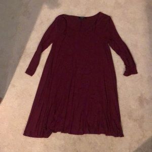 Burgundy Tunic Dress